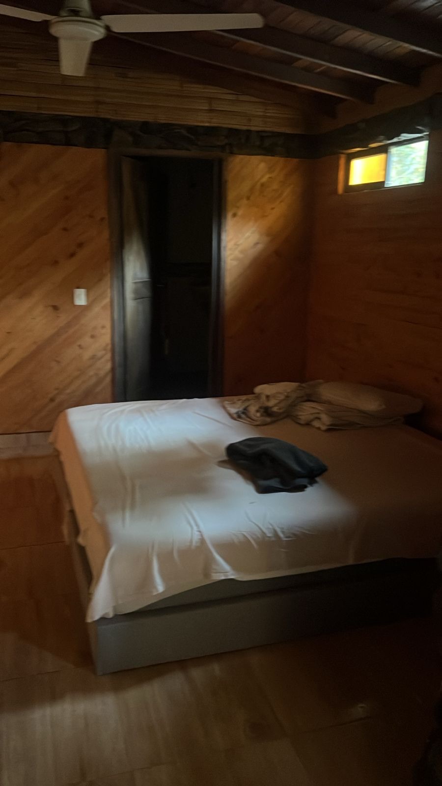 One of the first guest rooms